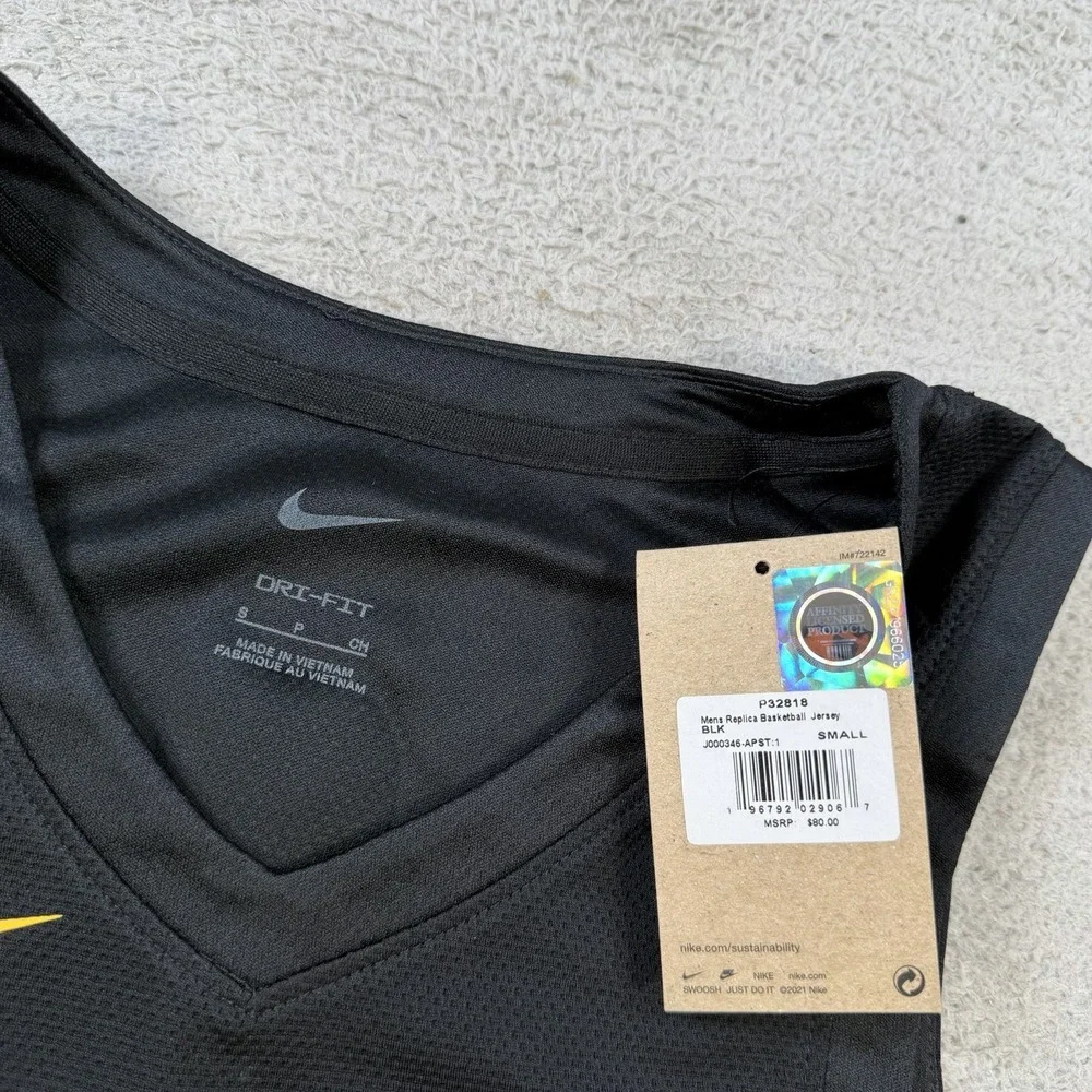 Nike Appalachian App State Mountaineers Jersey Mens Small Black Basketball #1
